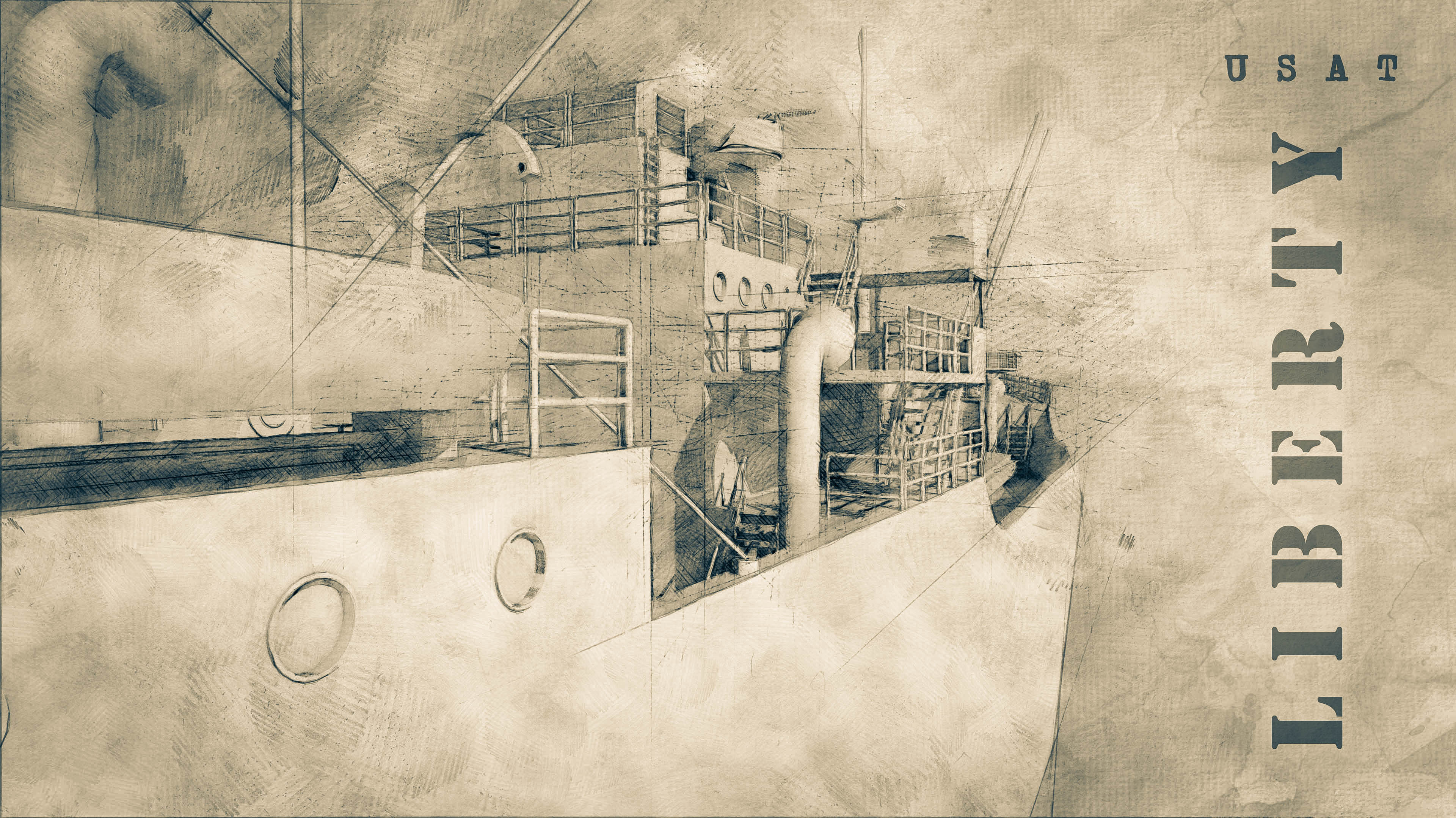 Picture of liberty wreck drawing